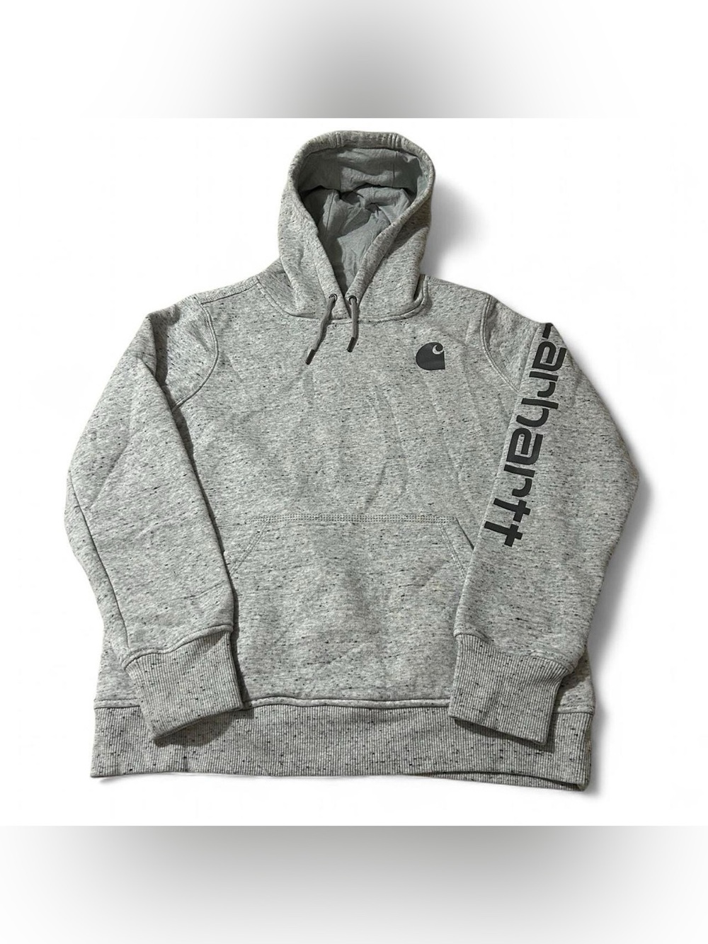 Women’s Carhartt Relaxed Fit Heathered Gray Hoodie Size Medium